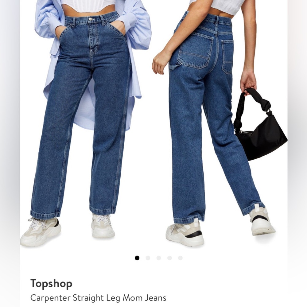 topshop carpenter straight leg jeans